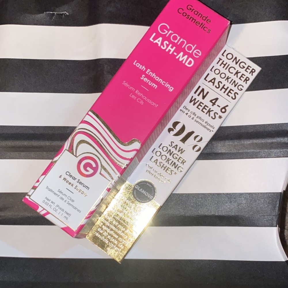 Grande Cosmetics Travel Size GrandeLASH-MD Lash Enhancing Serum, 0.03 fl oz new